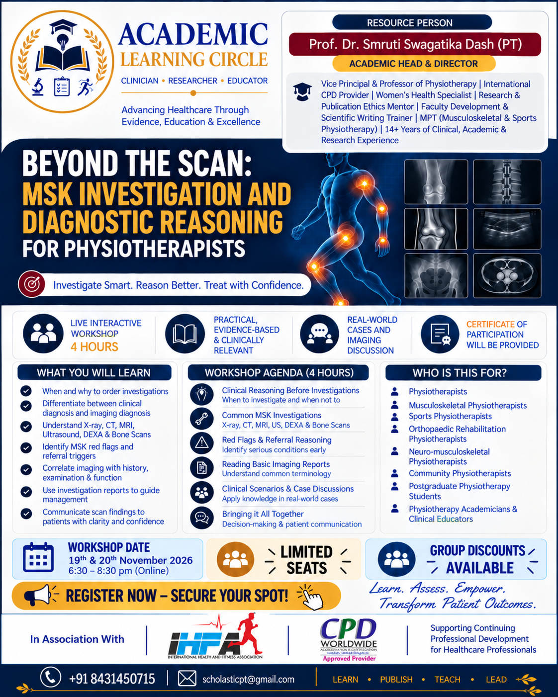 Beyond the Scan: MSK Investigation and Diagnostic Reasoning for Physiotherapists