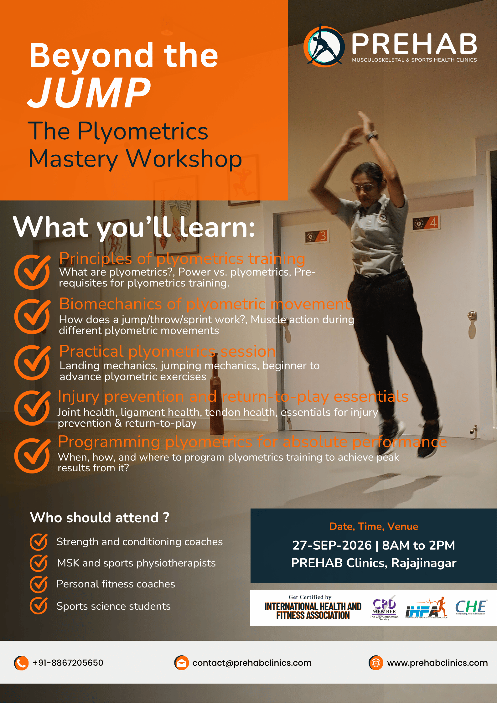 Beyond the JUMP. The Plyometrics Mastery Workshop